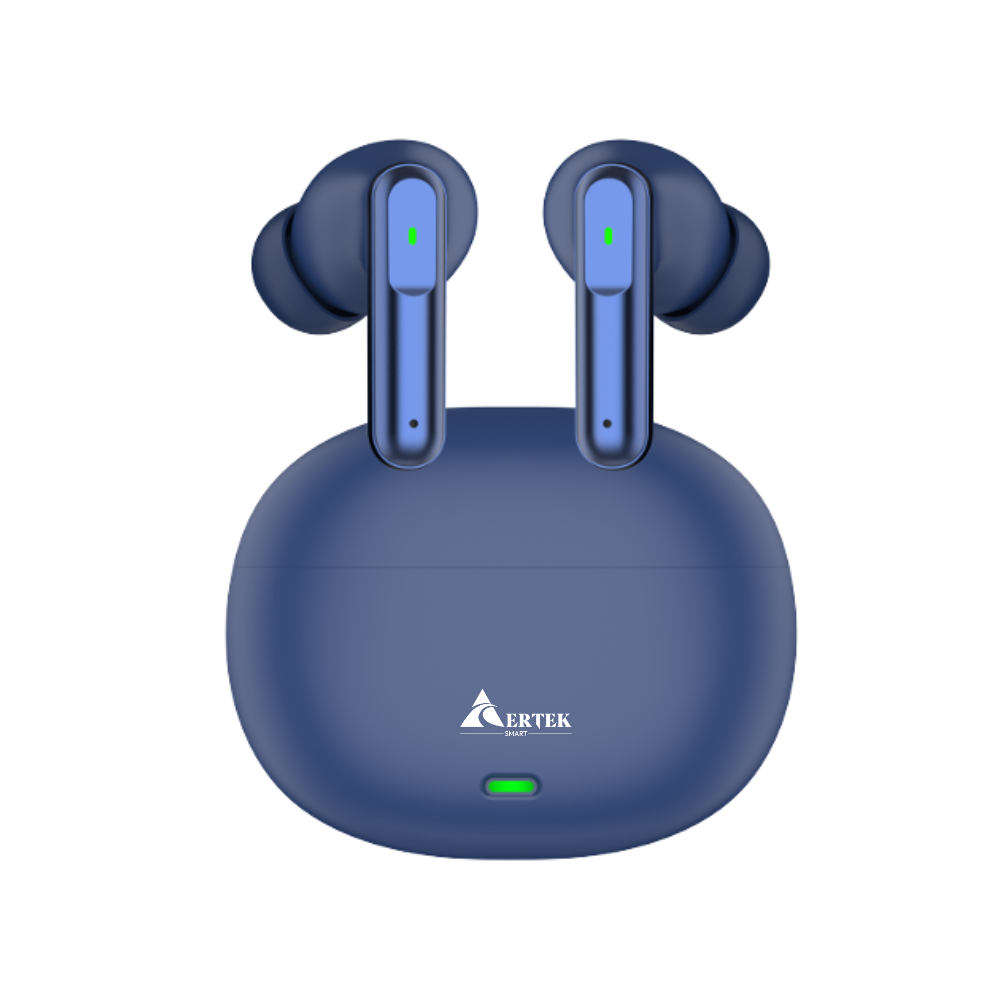 Aertek Airdopes 151 Earbuds Blue + 4-in-1, 65W Cable (Combo)