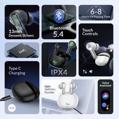 Aertek Airdopes 151 Wireless Earbuds-White