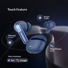 Aertek Airdopes 151 Wireless Earbuds - Blue