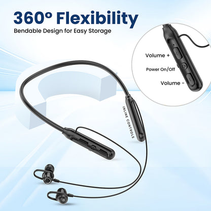 Aertek Cyclone Wireless Neckband Black