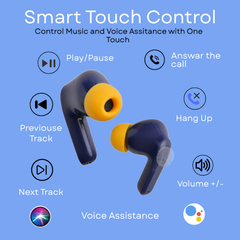 Aertek FIRE Wireless Earbuds - Blue