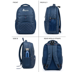 Aertek Matrix Laptop, Office & Travel Backpack- Blue