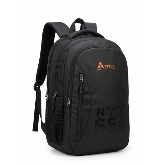 Aertek Shadow Laptop, Office & Travel Backpack with Rain Cover Included- Black