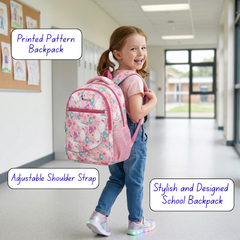 Aertek Sparkle School Backpack-Light Pink