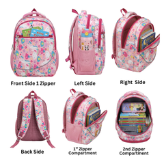 Aertek Sparkle School Backpack-Light Pink