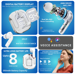 Aertek Ultrapods TWS Earbuds - White