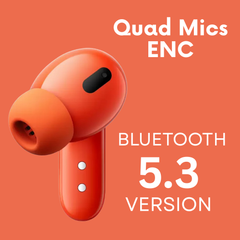 Aertek VelonPro 40H Playtime with ANC TWS Earbuds Orange